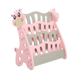 ชั้นวางหนังสือเด็กวัยหัดเดินลายการ์ตูนแบบเรียบง่ายชั้นเก็บหนังสือพร้อมสมุดภาพสำหรับมุมอ่านหนังสือของทารก - Product Image 6