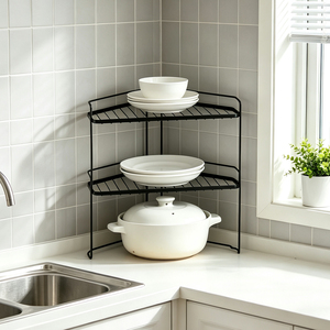 Multifunctional Kitchen Storage Rack Drill-Free Freestanding <strong>Desktop</strong> Storage <strong>Shelving</strong> <strong>Unit</strong> - Product Image 2