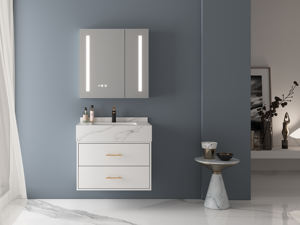 Vanity <strong>Bathroom</strong> Chinese <strong>Ready</strong> <strong>Made</strong> <strong>Bathroom</strong> Equipment Plywood Wall Hung Floating Vanity <strong>Bathroom</strong> Cabinet Sink - Product Image 6