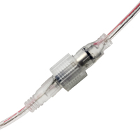 Connecteur de câble d'alimentation étanche transparent DC Header 5521 mâle-femelle pour rallonges et câbles de connexion