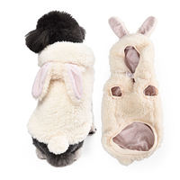 Abrigo de Invierno Reciclable de Felpa para Mascotas, Disfraz de Conejo, Ropa Reciclable para Perros