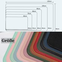 Tapis de bureau en cuir PU personnalisé pour cadeau, tapis de souris en cuir imperméable, tapis de bureau