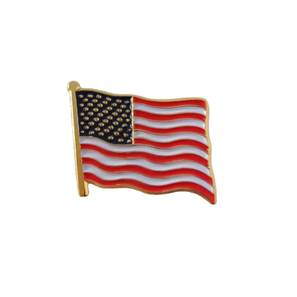Нагрудный значок с американским флагом и флагом на лацкане, значок со звездами, флаг США, патриоты, мягкая эмалированная булавка на заказ