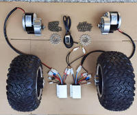 Kit moteur à courant continu 500W à double entraînement pour chariot électrique, chariot à roues larges tout-terrain de 10 pouces, scooter, chariot