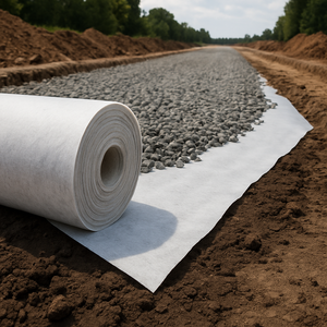 Géotextile non tissé à fibres courtes économique pour les projets d'aménagement paysager <span class=keywords><strong>et</strong></span> de jardinage - Product Image 6