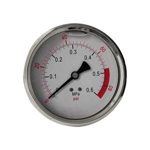 เกจวัดความดันก๊าซชีวภาพเครื่องทำเอสเพรสโซ่ทำความเย็น80มม. ทำจากสเตนเลสสตีล - Product Image 2