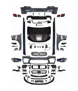 F10 actualización a G30 LCI F90 <span class=keywords><strong>M5</strong></span> para <span class=keywords><strong>BMW</strong></span> serie 5 accesorios Kit de carrocería parachoques delantero faldones laterales PP difusor trasero escape capó alerón - Product Image 1