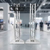 Support de totem en treillis d'aluminium portable pour éclairage DJ mobile, support de télévision plasma réglable en treillis à vendre