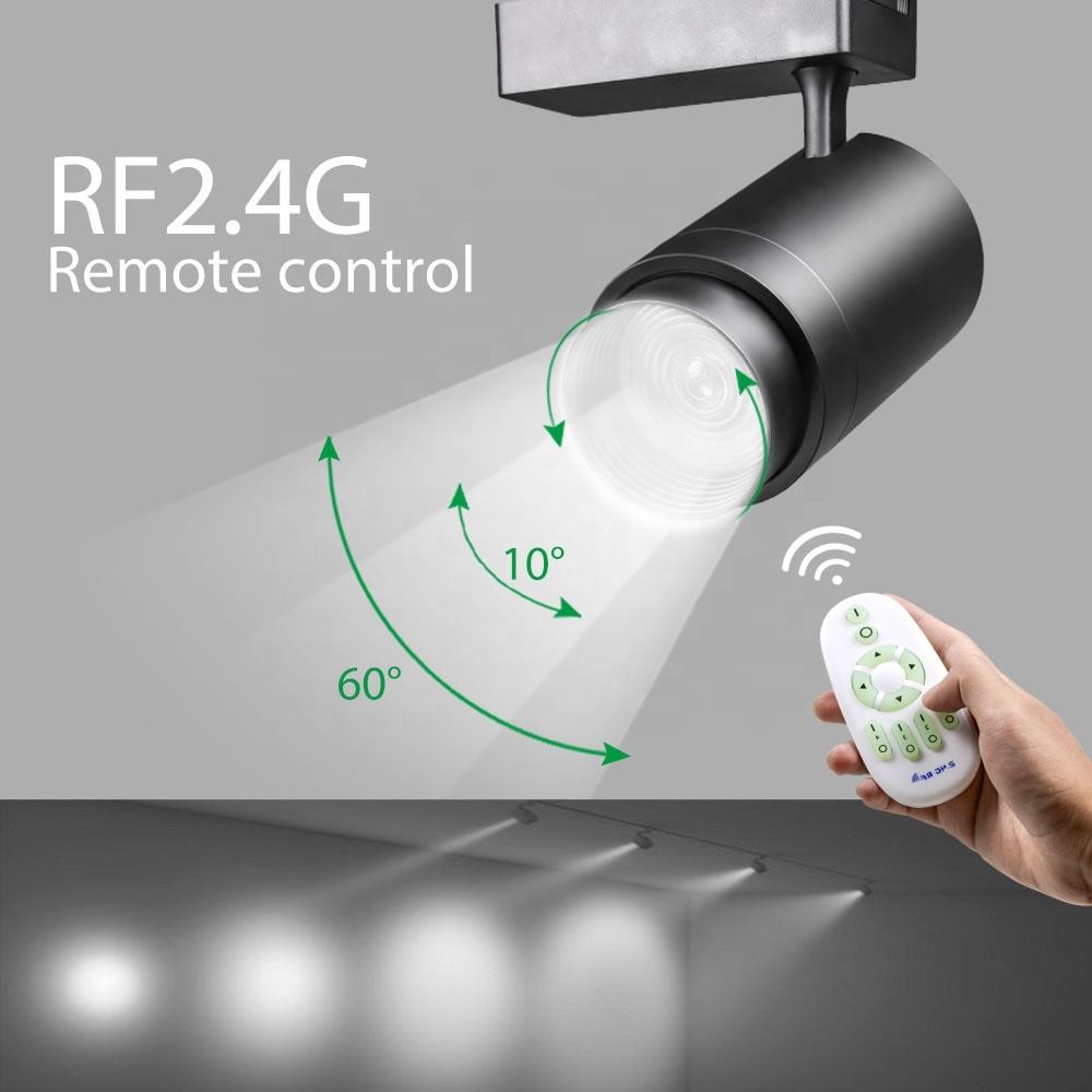 LED Moving Head Spot Light, Track Lighting, COB Magnet Track Light, GU10 Rail Light, 20W