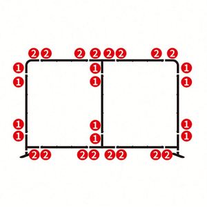 Vintage Retro Heavy-Duty Adjustable Paper <b>Frame</b> 10x10ft Portable Booth <b>Backdrop</b> Letterpress Printing Customized Promotional - Product Image 5
