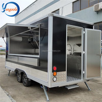 Camions alimentaires mobiles de fabrication chinoise, 17 pouces, en Europe, remorque de nourriture, utilisé en allemagne, CE