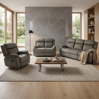 Frank Best Seller Canapé inclinable manuel 3 places zéro gravité avec port Type-C pour villas modernes