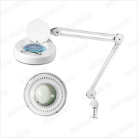 De vidrio iluminado con función de regulación fácil faciales de belleza Led lupa lámpara de uñas para Facial