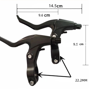 Poignée de <span class=keywords><strong>frein</strong></span> réglable en alliage d'aluminium pour <span class=keywords><strong>BMX</strong></span> et vélos pour enfants Équipement accessoire pliant pour les cyclistes de montagne - Product Image 2