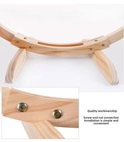 Lit suspendu pour animaux de compagnie, fabrication directe d'usine, TMB1017, imprimé patte de léopard, cadre détachable, assemblable, hamac pour chat et chien