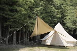 Luxus Glamping Zelt für 3-4 Personen Outdoor Strand zelt Fabrik <span class=keywords><strong>preis</strong></span> Wasser tropfen Glocken zelt - Product Image 3