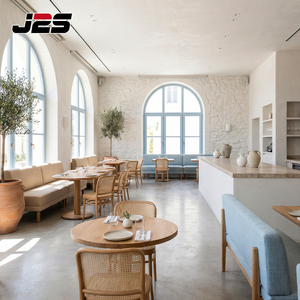 Juego <span class=keywords><strong>de</strong></span> Mesa y Sillas <span class=keywords><strong>de</strong></span> Ratán Tejido para Restaurante Moderno, Diseño Comercial Personalizado J2S para Hotel - Product Image 3