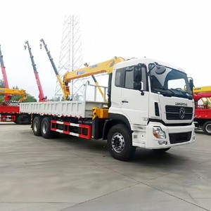 รถบรรทุกติดเครน 8x4 ลดราคาจากโรงงาน รถบรรทุกขนส่งสินค้าประสิทธิภาพสูงพร้อมเครนแขนตรง - Product Image 2