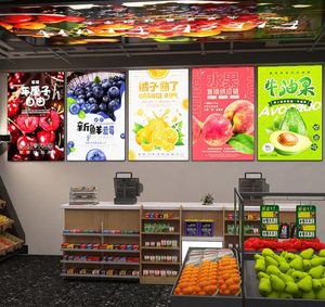 Custom LED Menu Board Pattern Ultra Slim Aluminum Frame Tempered Glass Advertising <strong>Light</strong> <strong>Boxes</strong> - Product Image 6