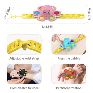 Bracelet à l'effigie des personnages de pieupes, accessoires de poignet, poussoir, Popper, Fidget Spinner - Product Image 4