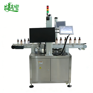 Máquina de Marcado Láser UV de Doble Cabezal con Servoconveyor para Marcado de Códigos QR Internos y Externos en Botellas de Cosméticos, Anti-Falsificación de Datos - Product Image 1