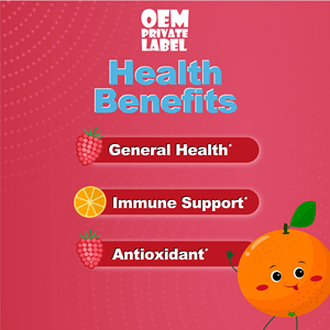 Vitamines quotidiennes Gommes multivitaminées Gommes enfants Vitamine B6 B12 Zinc Gommes Système immunitaire Gommes multivitaminées enfants - Product Image 2