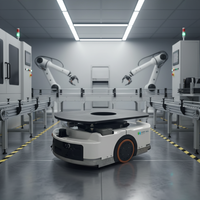 Robot mobile autonome (AMR) pour le transfert de palettes, capacité de charge maximale de 600 kg, pour le transport en entrepôt