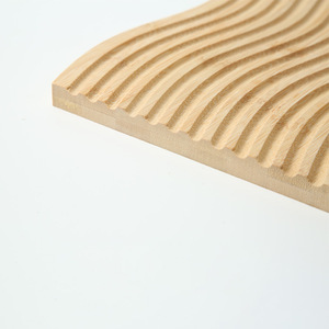 S Groove Bamboo Ripple <b>Trays</b> With Wave Panels For <b>Tea</b> Serving - Product Image 2