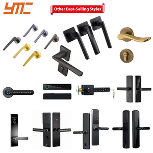 इतालवी चिक स्लीक आधुनिक न्यूनतम इनडोर दरवाजा लॉक स्लीक चुंबकीय बेडरूम हैंडल - Product Image 5