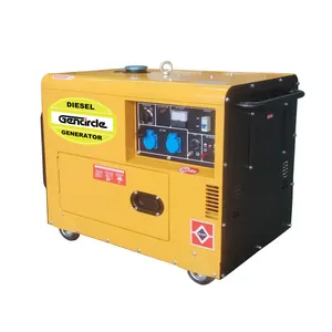 Easy moving portable air cooled 5kw 7kw 8kw 9kw super silent diesel generator set