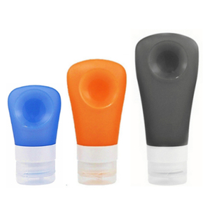 OEM/ODM Colors Custom Suction Cup Unique Design 100ml Empty Hotels Silicone <b>Travel</b> Bottles for Sunscreen with Soft Applicator - Product Image 1