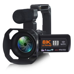 Caméras numériques, caméra 8K, caméra vidéo 4K, caméra de vlog, caméra de streaming 4K, caméra vidéo numérique 48MP Wifi HDMI avec micro externe - Product Image 3