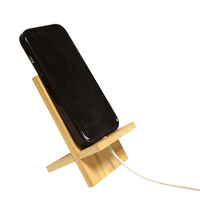 Support de charge pour téléphone portable et tablette en bambou, multifonctionnel, avec logo personnalisé, fabriqué en Chine