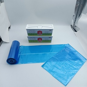 <b>Small</b> Disposable Refill Roll Bag Blue Customizable Thickness Packing LEPE Material Easy <b>Lock</b> Odor Control for Waste Bin Storage - Product Image 5
