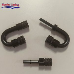 Tuyau d'huile à pression en aluminium Extrémité de tuyau et raccord Adaptateur à pression pour éthanol 5/16 ou 7.89mm à 3/8 360 Raccord pour conduite de carburant - Product Image 6