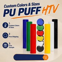 Rollo de Película Termotransferible 3D Puff HTV de Material PU Resistente a Altas Temperaturas para Camisetas y Prendas de Vestir