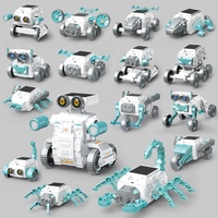 Kit de Construcción de Robot Solar Educativo 16 en 1, Experimento Científico STEM, Ensamblaje DIY, Juguete de Construcción Robótica Alimentado por Luz Solar