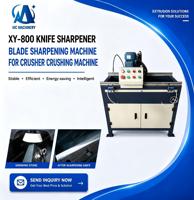 XY-800 Automatische Messerschleifmaschine für gerade Klingen mit einer maximalen Länge von 800 mm, geeignet für Kunststoffzerkleinerer und -schredder.