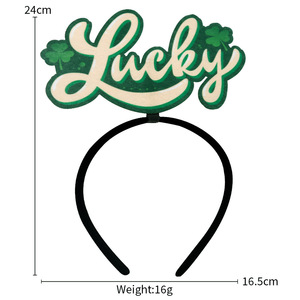 Serre-tête décoratif unisexe en feutre et plastique, motif trèfle amusant, pour le festival <span class=keywords><strong>irlandais</strong></span>, le carnaval et la fête de la Saint-Patrick - Product Image 3