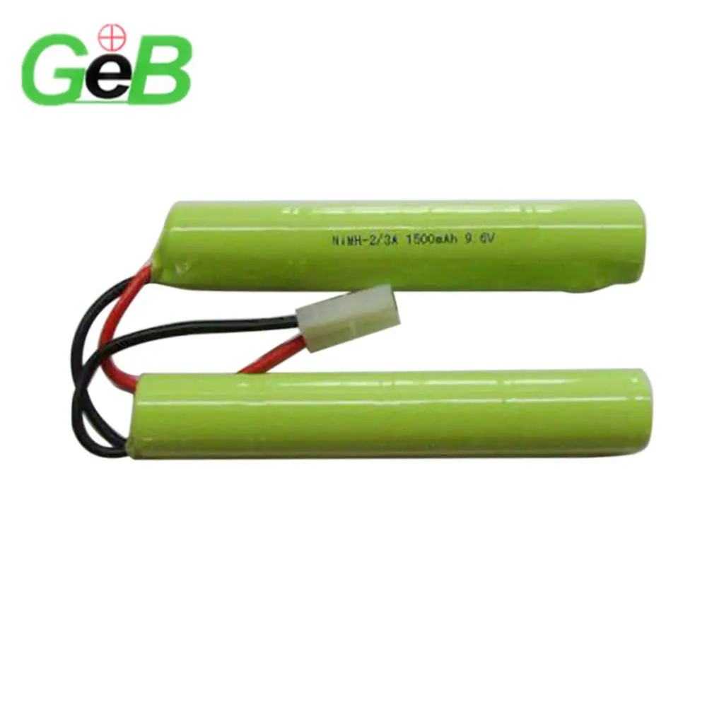 Replacement Solar Batteries GEB NiMH 2/3A 1500mAh 9.6V Rechargeable NI-MH 8S1P for Power Tools Garden Lamp Airsoft Gun Battery