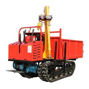 Fabriek Crawler Kipper Voertuigen Kleine Transporter Flexibele Crawler 1.2Ton Mini Gevolgd Dumper Voor Verkoop