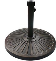 Base de parasol de marché robuste de 22 lb pour terrasse Base de parasol pour parasol