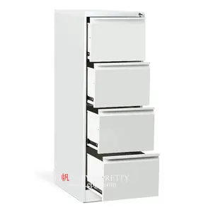 Hot Sales 4 Layer Cold Rolling Büromöbel Akten schrank White Color Cabinet