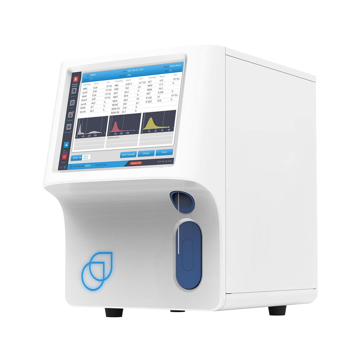 Zybio Z3 fully automatic 3-part hematology analyzer analizador de hematologia cbc machine for lab