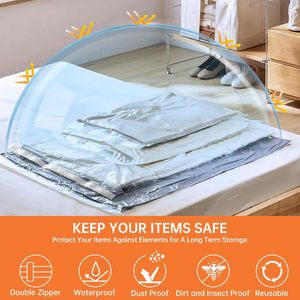 Organizzatore per <span class=keywords><strong>Vestiti</strong></span> <span class=keywords><strong>Sacchetti</strong></span> Sottovuoto Impermeabili con Design <span class=keywords><strong>Salvaspazio</strong></span> per Biancheria da Letto e Organizzazione del Bagno (Materiale PA+PE) - Product Image 5