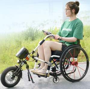 Silla de Ruedas Deportiva Manual Motorizada Plegable para Discapacitados Equipada con Motor Potente para Silla de Ruedas - Product Image 1