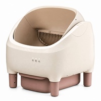 Bac à litière pour chat de forme ronde, esthétique, meubles pour chats, service OEM, directement de l'usine