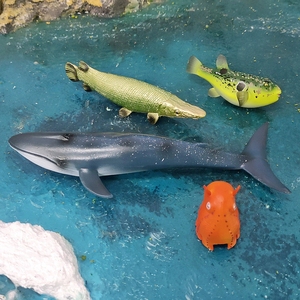Modelo <span class=keywords><strong>de</strong></span> <span class=keywords><strong>Animales</strong></span> <span class=keywords><strong>Marinos</strong></span> Simulados: Ballena Azul, Cocodrilo, Gar, Gorrion, Anguila, Pez Puffer <span class=keywords><strong>de</strong></span> Río, Pulpo Dumbo, Juguete Decorativo <span class=keywords><strong>de</strong></span> PVC - Product Image 2