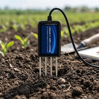Capteur de sol multiparamètres JIRS RS485 Modbus IP68 étanche pour la surveillance de l'humidité du sol, du pH et des NPK en agriculture