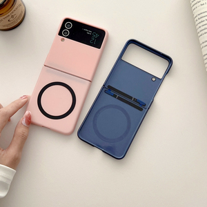 Nuova custodia pieghevole per telefono in TPU+PC effetto pelle, design antiurto con supporto magnetico robusto, perfetta per la serie Z Fold - Product Image 2